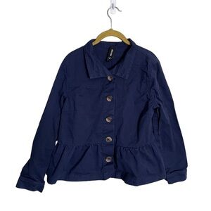 Agnes & Dora Utility Blue Jacket Small